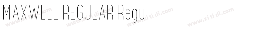 MAXWELL REGULAR Regu字体转换